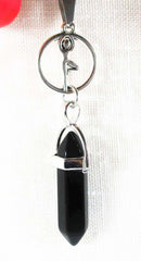 Yoga Pose Black Obsidian Pendant | Crystal Jewellery | Point Pendants