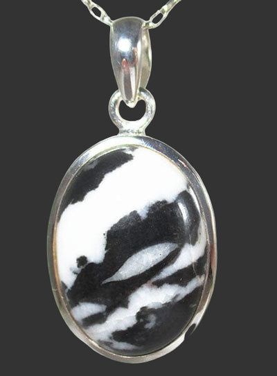 Zebra Jasper Oval Pendant | Crystal Jewellery | Crystal Pendants